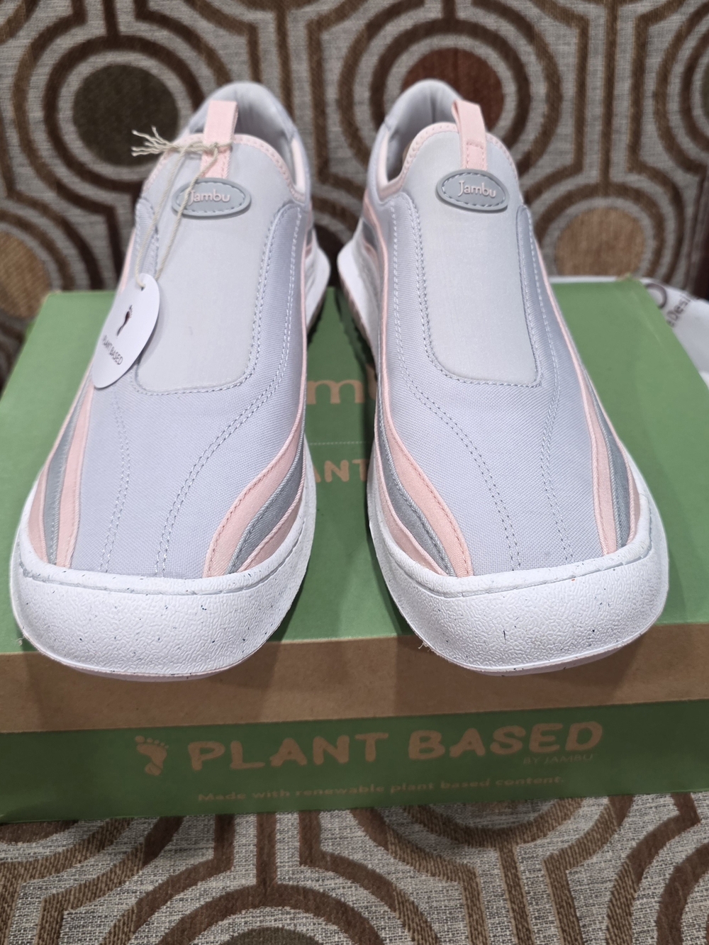 Jambu Hope Plant Based Slip On Sneakers Womens Size 9.5M Grey Pink New - Picture 7 of 7